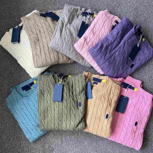mens Designer Polo Sweater Fleece ralphs Shirts Thick Half Zipper High Neck Warm Pullover Slim Knit Knitting Lauren Jumpers Small horse Brand Cotton S N7OP#