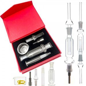 Boat Micro 10mm NC Nector Collector Kits Smoking Pipe With Domeless Stainless Steel Glass Tips Water Pipes Bongs Rig Oil Dab Ocean Freight