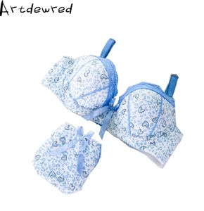 2018 Intimates Brand Lingerie Lace Sexy Bh Set Bow Underwear Women Bh Push Up Brief Set Brassiere Set for Girl4091523