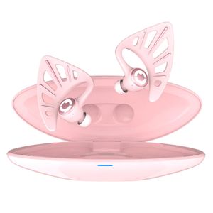 Mikrofone Yowu Elf Wireless Ohrhörer App Steuerelement RGB Bluetooth -Ohrhörer Stereo Musik Ohrhaken Kopfhörer für Telefoncomputerspielgeschenke