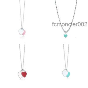 Collana collane crase classiche classiche S925 Design Original Heart Necklace Women Silver Fashion Jewelry Chains for Lover Gift CA70