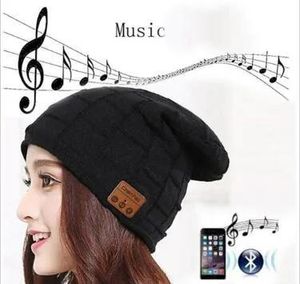 Kulaklıklar Kablosuz Bluetooth Beanie Şapka Kapağı Çıkarılabilir Bluetooth Kulaklık Hoparlör Mikrofon Sport Açık havada şapka En İyi Hediyeler