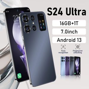 2024 ORIGINAL Märke S24ULTRA 7.0HD SCREE 16G+1TB Smarttelefon 8000mAh Android13 Celulare Dual Sim Face Unlocked NFC 5G Original Mobiltelefon