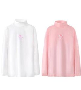 2019 Autumn winter New style children fashion Long sleeve The girl High collar style love pattern Tshirt1098610