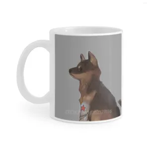 Кружки белые кружки кофейные чашки 11 унций молоко чай McU Bucky Buckybarnes Dogs Puppy German Shepherd