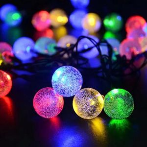 Sznurki 30 diody LED Party Święto Świąteczne światła słoneczne LED LED Strings Lampa Lampa Słoneczne żarówki Wodoodporne 6,5 m