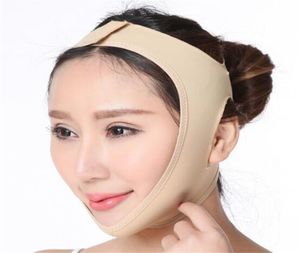 Elastisk ansikte bantning Bandage v Line Shaper Women Chin Cheek Lyft upp bältet Ansiktsmassager Strap Skin Care Tools Beauty DHL1260433