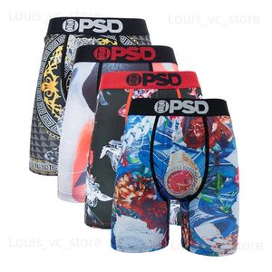 Underpants 4Pcs Sexy Men Underwear Boxer Shorts Print Boxershorts Panty Cueca Male Panties Lingerie Fashion Underpants man T231223