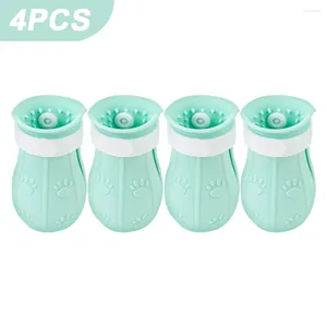 Kedi Kostümleri Kediler Pençe Koruyucu Banyosu Anti-Çizgi Ayakkabıları Pet Yıkama Botları Tırnak Kapağı Ayak Kapakları 4 PCS/SET TRAMING MALZEMELERİ