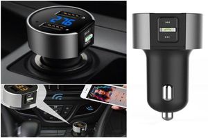 カーFMトランスミッターBluetoothハンドC26SカーMP3プレーヤー31AクイックチャージデュアルUSB自動車充電器FM Transmitter2139209