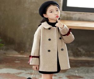 Pink children039s overcoat girls autumn and winter clothing winter pure wool coat manufacturer s 7659304