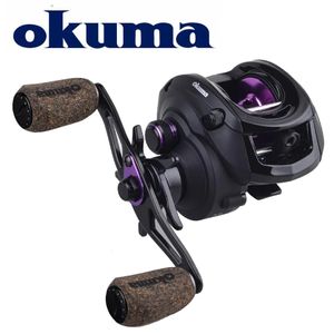 Accessories Okuma Fishing Reel Swallow Low Profile Baitcast Reel 9+1bb Casting Reel 7.6kg Power 205g Corrosion Resistant Graphite Frame