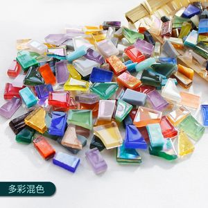 250g unregelmäßig geformte mosaische Mischfarbe Partikel Mosaik -Stück DIY Machen Steine ​​für Handwerk Hobby Künste Home Wall Dekoration 231222