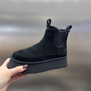 Nuovi stivali da donna Snow Snow Brack Black Black Classic Elastic Cotton Booties Pelliccia Anti-Slide Ladies Booties Outdoor Winter Warm Woman Scarpe 35-40