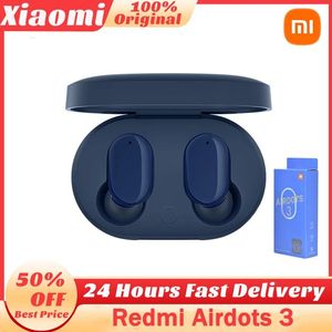 Hörlurar Xiaomi Redmi Airdots 3 Bluetooth Wireless TWS -headset Original Earbjudningar Musik Freedom Control Bästa hörlurar för Xiomi