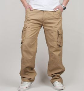 3044 Plus Size High Quality Men039S lastbyxor Casual Mens Pant Multi Pocket Militär Tactical Long Full Long Trousers T1907047212