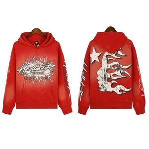 Hellstar Hoodies TrackSuits Mens Streetwear Bluar Casual Men Mode Letter Druku