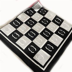 Multicolor Romantic Silk Square Scarf Spring Fashion Scarves Women Luxury Brand Shawl Black And White Red Hair Band Simple And Ver239t