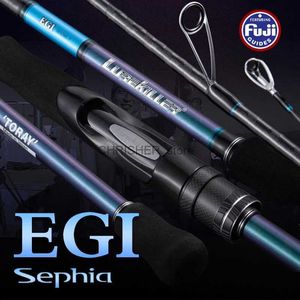 Boat Fishing Rods Lurekiller 40T High Carbon Sephia Egi Rod Japan Fuji Guides 762ML/832ML/832M/862M Squid Rod Octopus Rod Spinning RodL231223