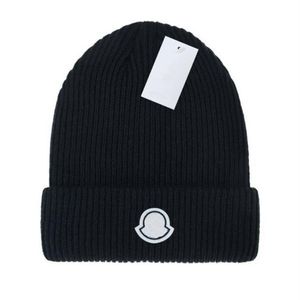 2022 Tasarımcı Kış Örme Beanie Yün Şapka Kadın Tıknaz Örgü Kalın Sıcak Sahte Kürk Pom Beanies Şapkalar Kadın Bonnet Beanie Caps 112586