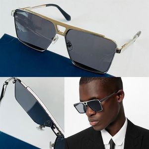 1 1 EVIDENCE SUNGLASSES METAL Square Shades men Z1584U women signature V shape at the bridge eyeglasses Letter logo engraved on th280K