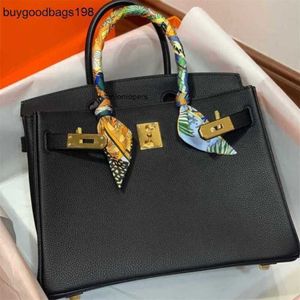 Designers Handbags Designer Togo Leather Handmade Honey Wax Thread Bag Calfskin Litchi Pattern Handbag Buckle Womens Large