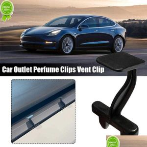 Electric Vehicle Accessories New YZ för Tesla Model Y 3 Air Outlet Aromaterapi Clip Model3 Car Modely Interior Drop Delivery Automobi Dhu1z