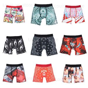 Underpants 1pcs moda impressão homens roupas íntimas boxershorts moda homem calcinha calcinha impressão homens internos shorts de boxer de homens longos s-2xl Long