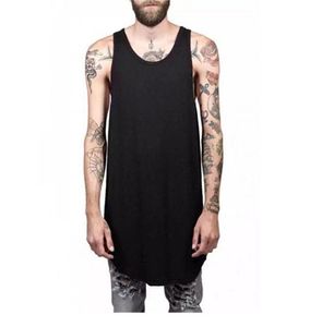 Spring Summer Slip Cotton High Street Hole Men039s Tank Tops Mężczyzna Hiphop Vest7310203