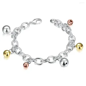 Charm Bracelets Handmade Fashion Bracelet For Women Silver Plated Jewelry Korea Personality Versilbertes Armband Engagement