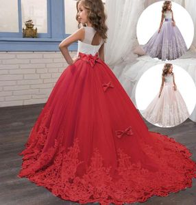 Girl039s Dresses Teenagers Girls Christmas Dress For Kids Year Party Princess Costume Lace Bridesmaid Children Wedding Evening 6065544