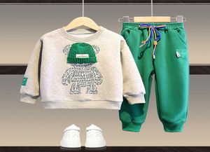 Bekleidungssets Jungen und Mädchen Set Frühling Herbst Children Kapuze Oberbekleidung Tops Hose 2pcs Outfits Kinder Teenager Kostümanzug 229765882