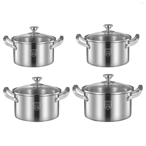 Pans Soup Pot Frying Pan Cooking Tools Ergonomic Handle Stockpot Stainless Steel For Restaurant Bar Cafe Home Kitchen