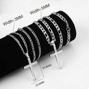 Европейское и американское хип -хоп подвесной ожерелье для мужских женщин серебряный цвет из нержавеющей стали простые ювелирные украшения1241A