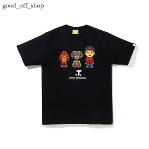 Bape T Shirt Bapesta Męskie koszulki Bape Bape A Cathing Ape x Anime T-shirt Bape Baby Milo COLLAB Koszulka Anime Kąpie się małpa 661