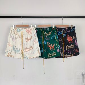 ショートパンツデザイナーRhude Tセクシーなビッグモーダルソフトルードプリティ衛生ホームヨークRHシャツ両面シャツXocs33