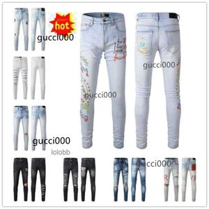 AM09 NOWOŚĆ Przyjazdów Amari Amirl Amirlies Am imiri amiiri męscy luksus designer dżinsy dżinsy spodnie Jean Coolguy Biker Pants Man Clothing #039