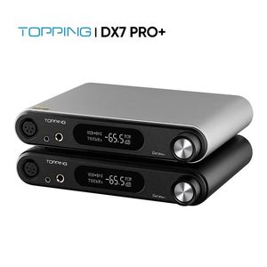 Earphones TOPPING DX7 Pro+ HiRes Audio DAC Headphone amp Bluetooth 5.1 LDAC USB DSD512 PCM768KHZ NFCA RCA XLR Output with remote control