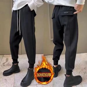 Men's Pants Men Suit Slim Fit Enter Schorch Stopy Style Korean Business Casual Profession Fashion Fashion Luksusowe spodnie