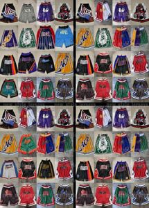 n Just Don Basketball Shorts Team Throwback Stitched Face Mesh pockets mitchell ness Stitched Pantalones de baloncesto Shorts Men 3883926