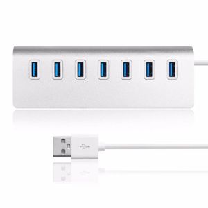 Chargers Premium 4 Port Chargers Aluminum USB Hub for Mac用、MacBook Air Pro、Ultrabooks、Microsoft Surface RT、Laptops、および任意のPC用