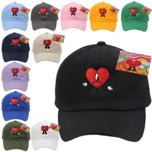 Ball Caps Bad Bunny baseball cap Embroidered Cotton Adjustable Dad Hat summer women peaked cap trucker hats J231223