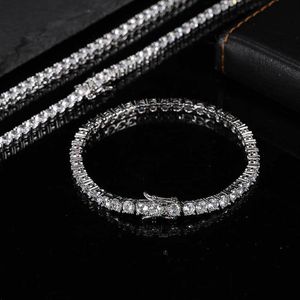 Jewelry bracelets 5mm 6mm Tennis chains Design for Women Men Titanium Steel Bracelet with CZ diamond Lover Gold Silver Rose Fashio196N