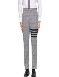 Marca de moda masculino de terno casual calça cinza xadrez preto listrado primavera e outono Business Troushers5621326