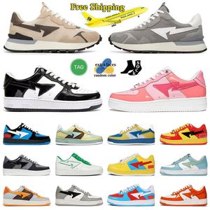 Scarpe casual stradali per mocassini da donna da donna Skate Sports Sneakers ABC Camo in bianco e nero rosa arancione arancione grigio oliva grigio addestrars squalo sneaker spedizione gratuita