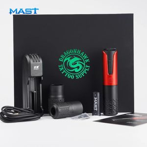 Maszyna pancerza Dragonhawk Wireless Rotary Tattoo Hine Pen ładuj wymienne stałe bateria LED Display Makeup for Body Art