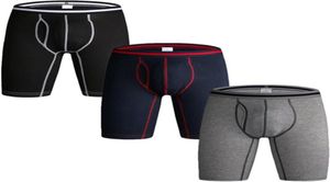 Underbyxor 3 Pack Men039s Long Leg Boxer Shorts BROWS COMPHER