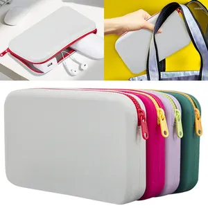 Sacchetti cosmetici 2024 Piccola borsa di stoccaggio in silicone quadrata Porta di spazzole per trucco da viaggio di grande capacità Organizzatore impermeabile portatile