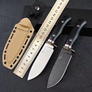 Lionsteel T8 Jungeira ao ar livre Faca reta Sleipner Aço caçando caça ao equipamento tático Militar Combate EDC Ferramenta Sobrevivência de defesa autêntica Faca de bolso