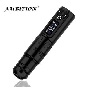 Machine Ambition Flamingo Wireless Tattoo Pen Hine Coreless Motor 1950 Mah Lithium Battery Fast Charge for Travel Portability